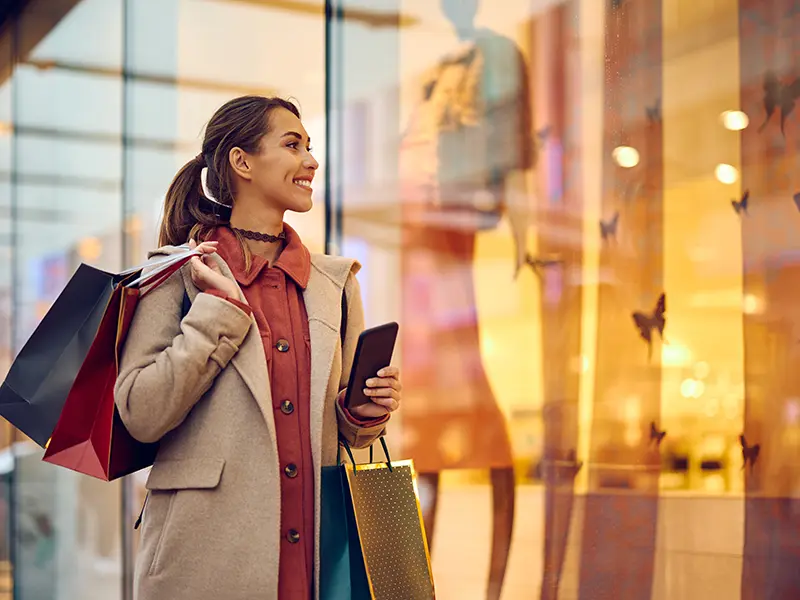 woman shopping